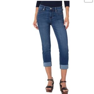 Liverpool The Crop Dark Wash Jeans